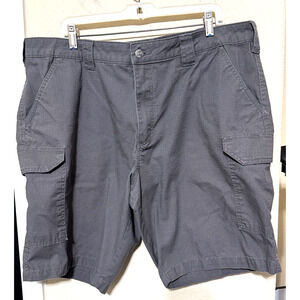 NOBLE OUTFITTERS Shorts Mens 40x11 Gray Cargo Heavy Duty outdoor hiking Canvas